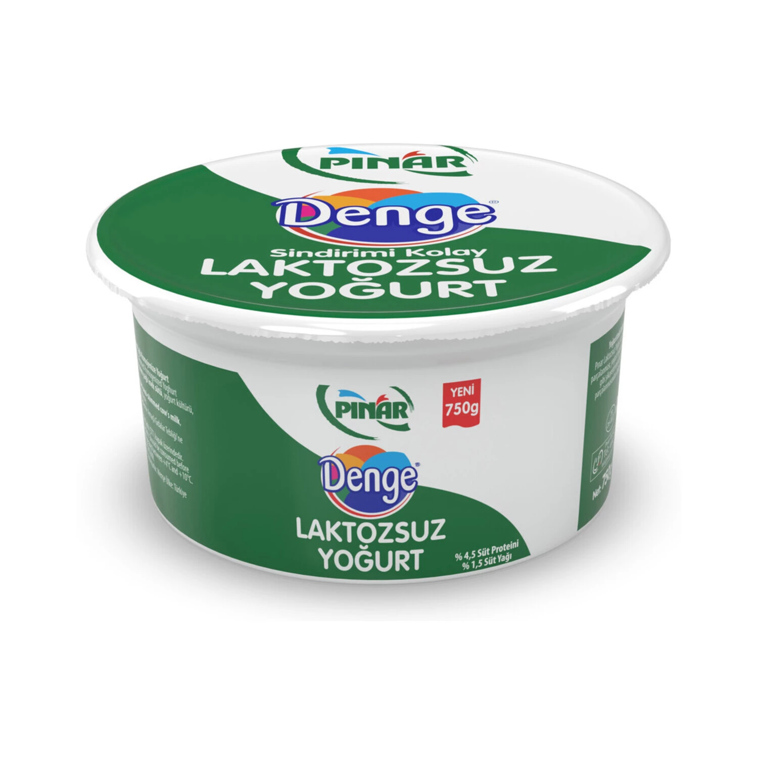 Pınar Denge Laktozsuz Yarım Yağlı Yoğurt 750 G