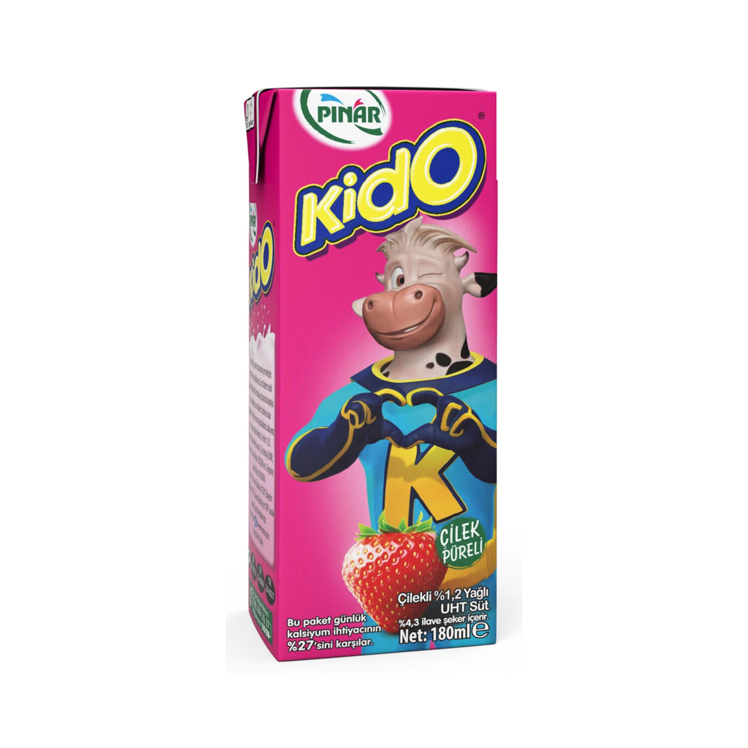 Pınar Kido Çilekli Süt 180 Ml