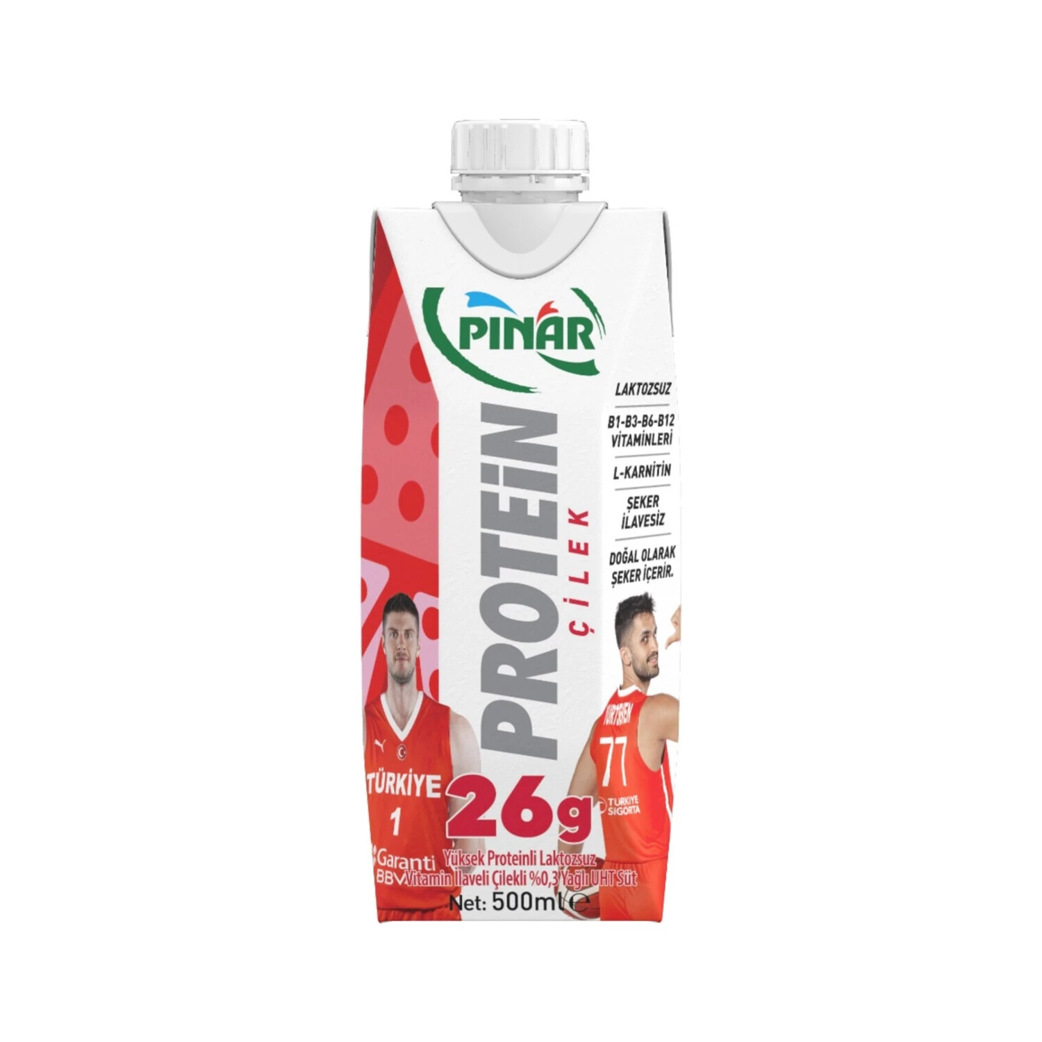 Pınar Protein Çilekli Süt 500 Ml