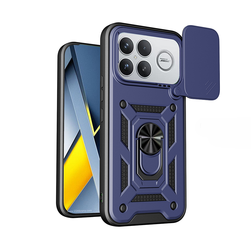 Poco F8 Ultra Kılıf Magnetik Standlı Kamera Korumalı Sürgülü Vega Kapak