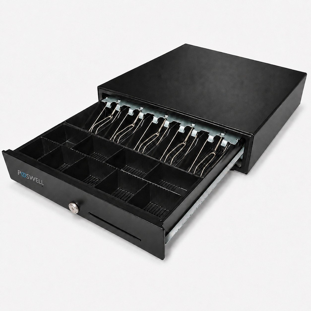 Poswell PC-415 Metal Para Çekmecesi 5 Banknot 9 Bozuk Para Gözlü