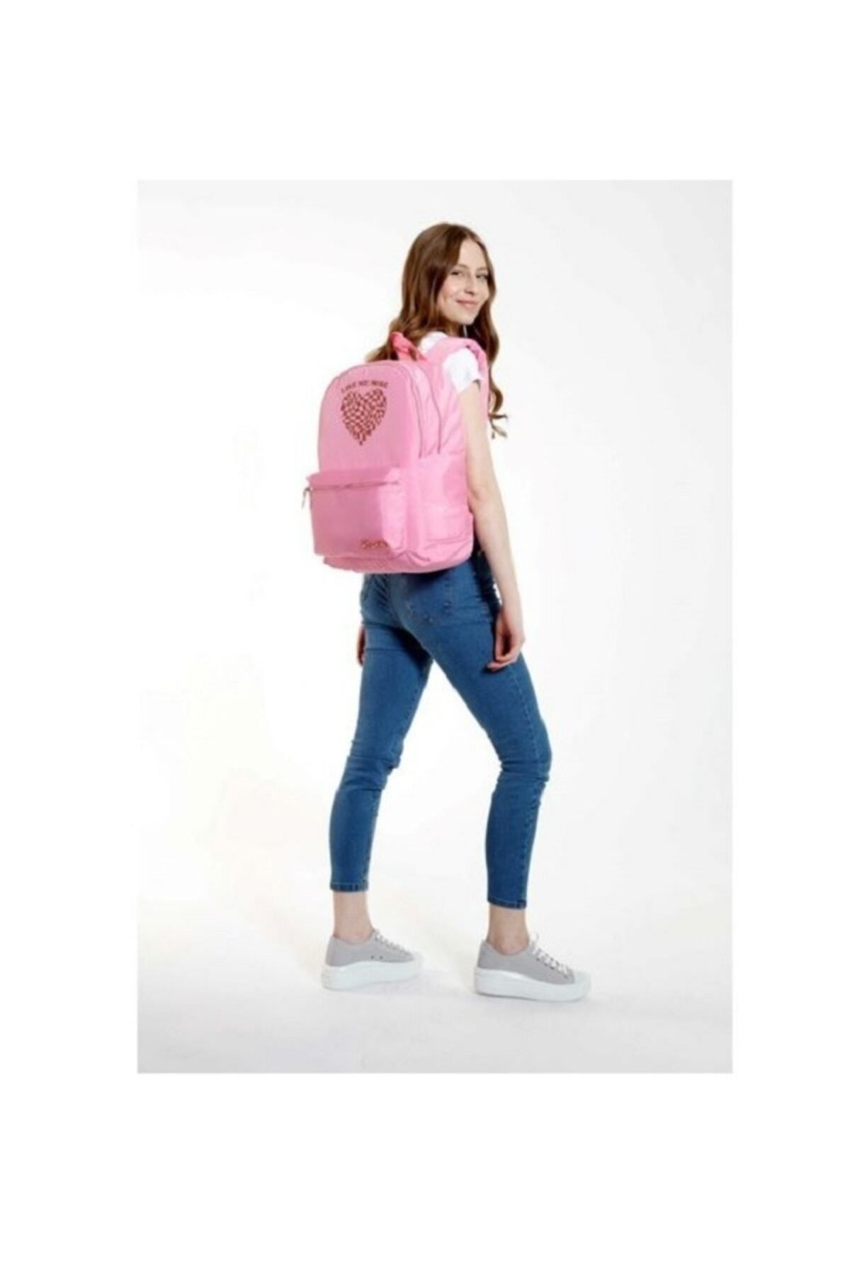 Prınt Sırt Çantası (PEMBE)krn-k1548