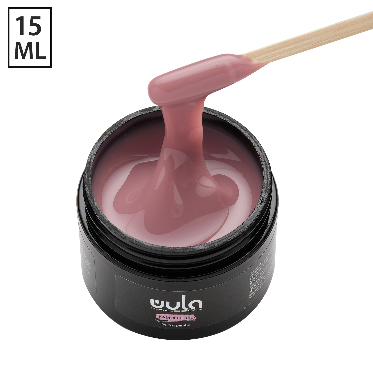 Wula Nailsoul Protez Tırnak Jeli Camouflage 15ml Dusty Rose 06