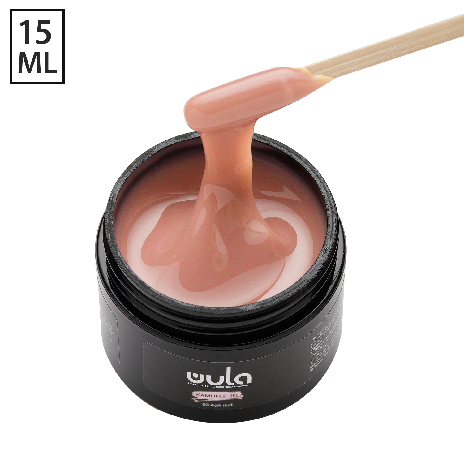Wula Nailsoul Protez Tırnak Jeli Camouflage 15ml Light Nude 03