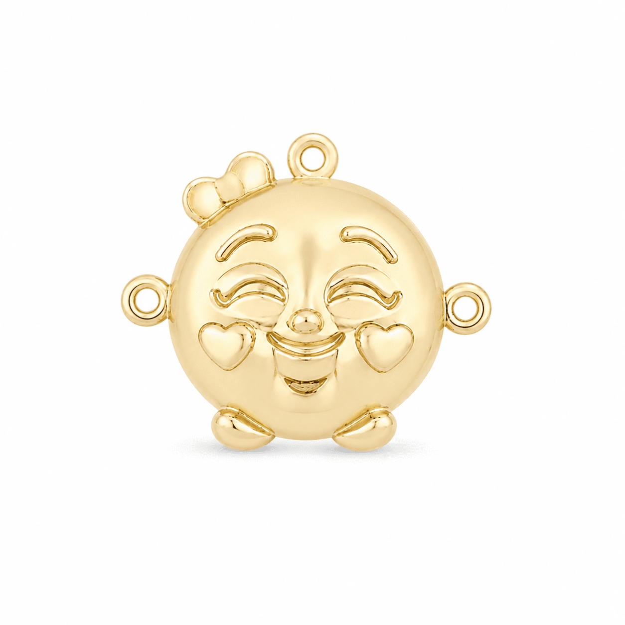 5.5 mm Smiling Face Charm