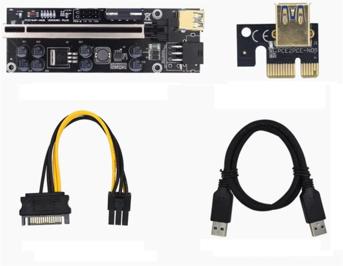 OEM Riser V009C PLUS Yükseltici PCI-Express X1 to X16 Mining Ethe