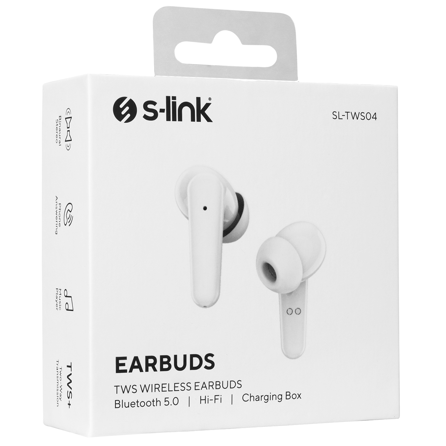 S-link SL-TWS04 Beyaz Mobil Telefon Uyumlu Bluetooth TWS Mikrofonlu Kulaklık