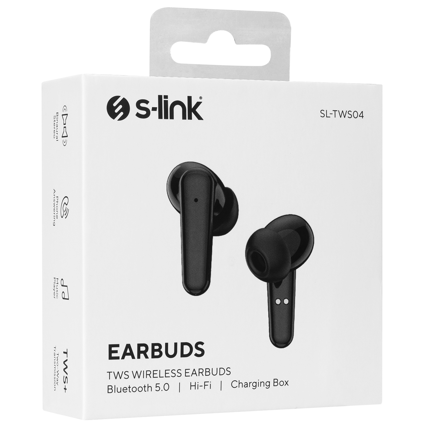 S-link SL-TWS04 Siyah Mobil Telefon Uyumlu Bluetooth TWS Mikrofonlu Kulaklık