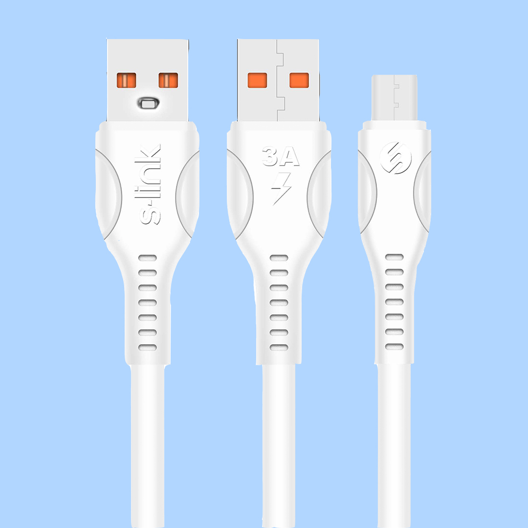 S-LINK SL-X241 2.4A MICRO USB GUVENLI HIZLI DATA + SARJ KABLOSU
