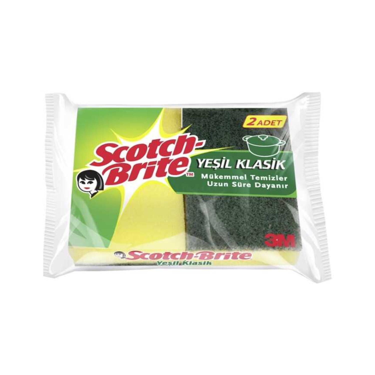 Scotch Brite Oluklu Sünger 2'li