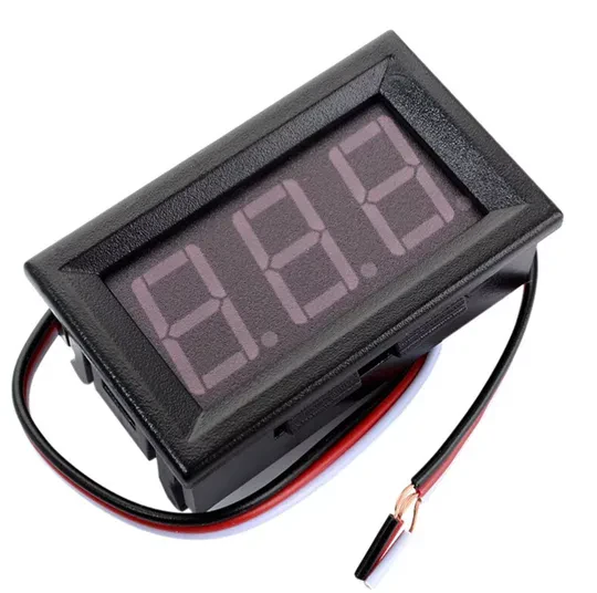 3 Kablolu Kırmızı 0.56 inç Led Dijital Panel Voltmetre DC 0-30V