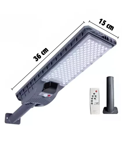 400w Solar Güneş Enerjili Profesyonel Led Bahçe Aydınlatması Hareket Sensörlü Kumandalı