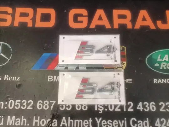 Audi A4 S4 Yazı Logo