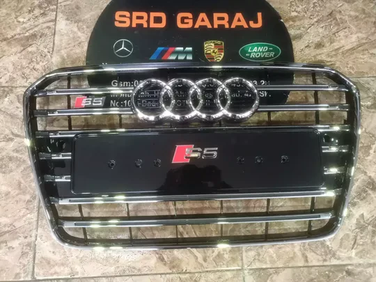 Audi A5 2012-15 S5 Panjur Krom Siyah Sıfır