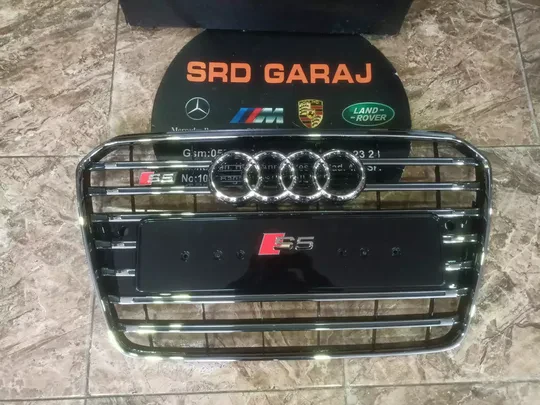 Audi A5 2012-15 S5 Panjur Krom Siyah Sıfır