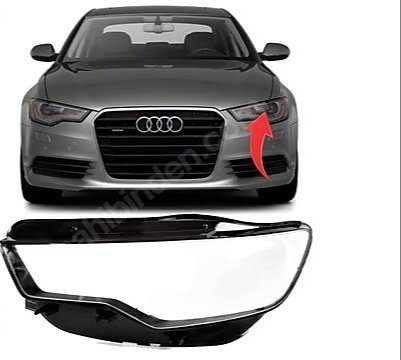 Audi A6 C7 Tırnaklı Sağ Sol Far Camı