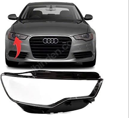Audi A6 C7 Tırnaklı Sağ Sol Far Camı