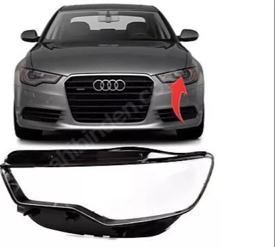 Audi A6 C7 Tırnaklı Sağ Sol Far Camı