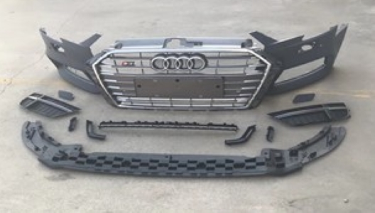 Audi S3 Hb Krom Kapak Gri Boyalı Body Kit 2017+