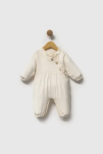 Bebelinna 2768  Muslin Tulum 0-3 / 3-6 Ay Organik