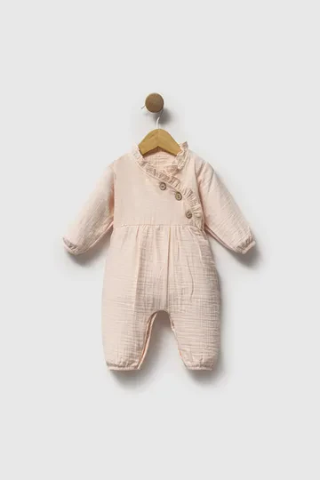Bebelinna 2768  Muslin Tulum 0-3 / 3-6 Ay Somon