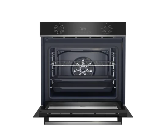BEKO BFC 430 S 8 FONK CAM SİYAH DJ SAAT FIRIN