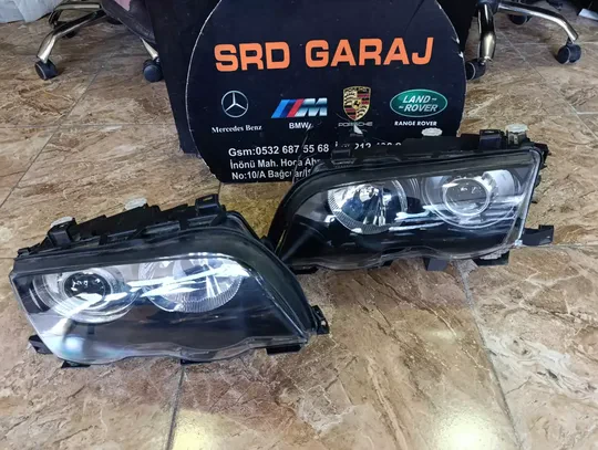 BMW 3 Serisi E46 1999-2002 Sağ Sol Zenon Far Çıkma Orjinal