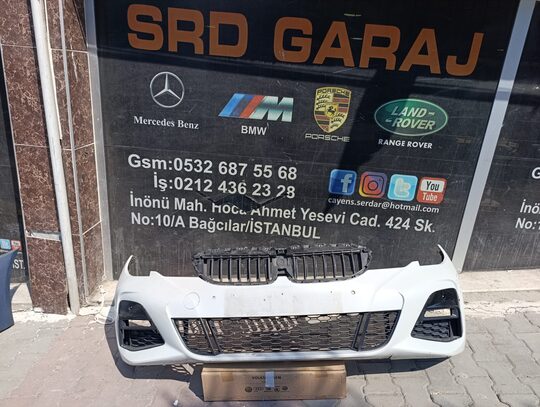 BMW 3 Serisi G20 2019-21 M-Tech Ön Tampon Çıkma Good Go Sedef Beyaz