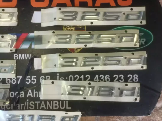 BMW 330D 325D 318D Yazı Logo Sıfır Orjinal