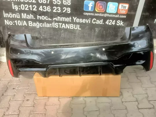 BMW 5 Serisi G30 2017-20 M5 Arka Tampon Çıkma Gri Good Go