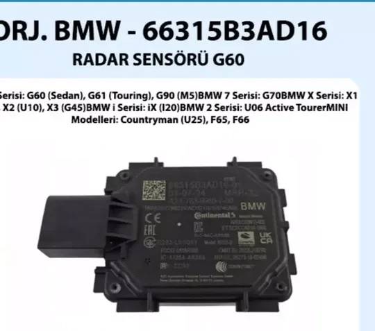 BMW 5 Serisi G60 Radar Sensörü 66315B3AD16