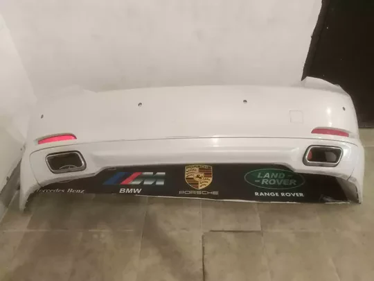 BMW 7 Serisi F01 F02 F07 Çıkma Dolu Beyaz Arka Tampon