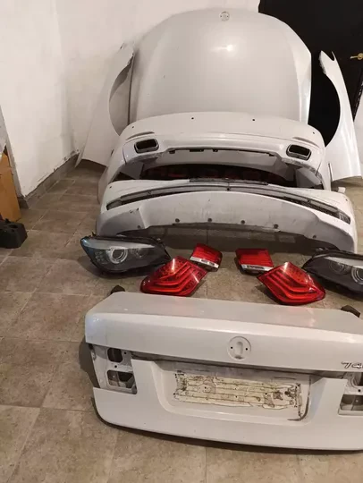 BMW 7 Serisi F01 F02 F07 Ön Arka Far Stop Komple Set Çıkma Beyaz