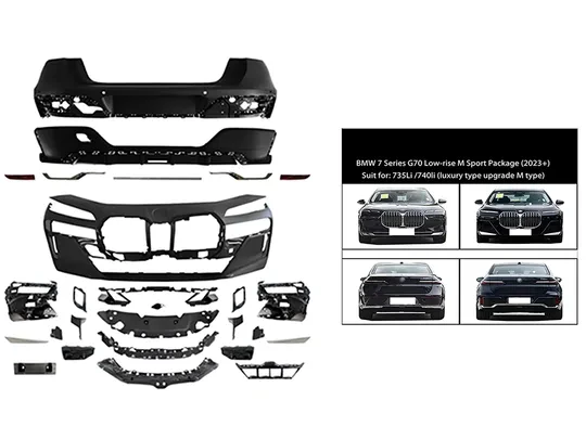 BMW 7 Serisi G70 M-Tech Tampon Seti 2022-