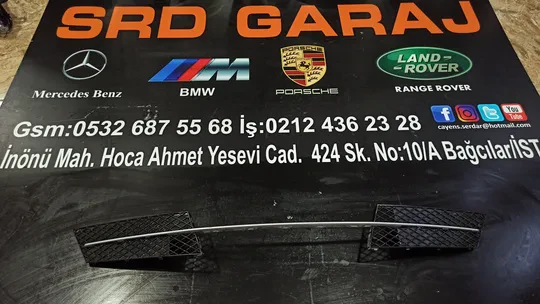 BMW E60 E61 5 Serisi Ön Tampon Alt Izgara Kapak Ve Şerit 7178096