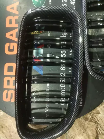 BMW F10 Karbon Ön Panjur Takım Çift Çıtalı