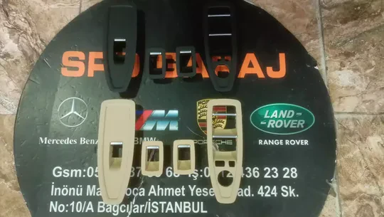 BMW F30 Siyah Bej Set Cam Düğmesi