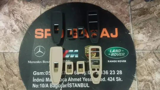 BMW F30 Siyah Bej Set Cam Düğmesi