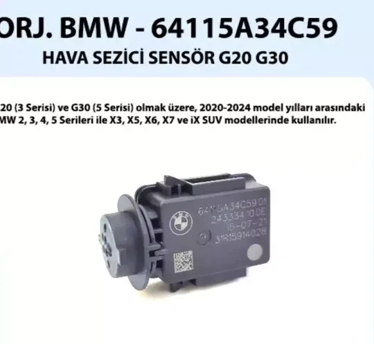 BMW G20 G30 Hava Sezici Sensör 64115A34C59