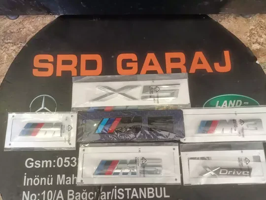 BMW X5 M M5 M3 X-Drive Yazı Logo