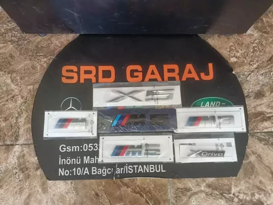 BMW X5 M M5 M3 X-Drive Yazı Logo