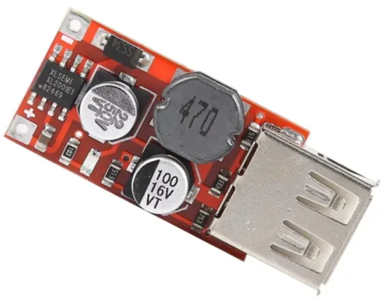 DC-DC Araç USB Modülü 9V 12V 24V Gerilimi 5V Voltaj Düşürücü 3A