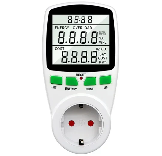 Dijital Wattmetre Enerji Sarfiyat Ölçer Tüketim Ölçer 220V Priz 16A  3680W
