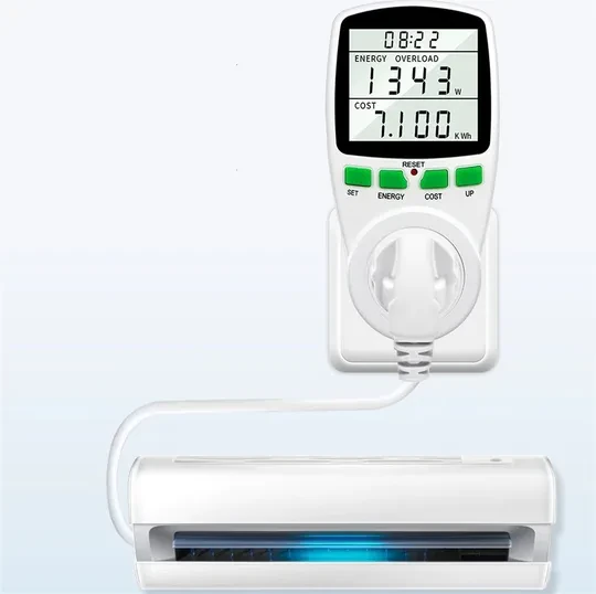 Dijital Wattmetre Enerji Sarfiyat Ölçer Tüketim Ölçer 220V Priz 16A  3680W