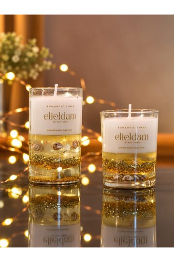 Elieldam Doğum Günü, Özel Gün, Yeni Ev, Yeni İş Hediyesi Soya Wax Mum, Çerçeve ve Ayıcık Figürlü Anahtarlık Seti