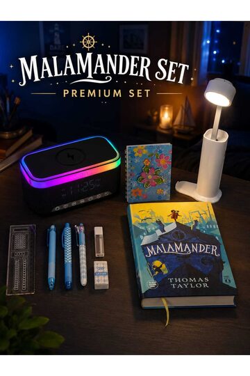 Elieldam Doğum Günü, Özel Gün, Yeni İş Hediyesi Alarmlı Saat Hoparlör, Powerbank lı Masa Lambası, Kitap ve Kalem Seti 5li Hediye