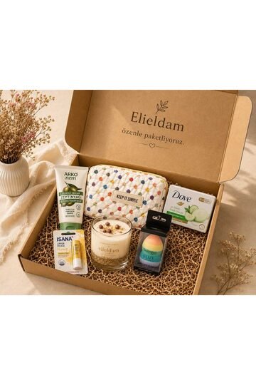 Elieldam Doğum Günü, Özel Gün, Yeni İş, Yeni Ev Hediyesi Coffee Kupa, Tüylü Kedi Defter, Kedi Yastık ve Oje Seti