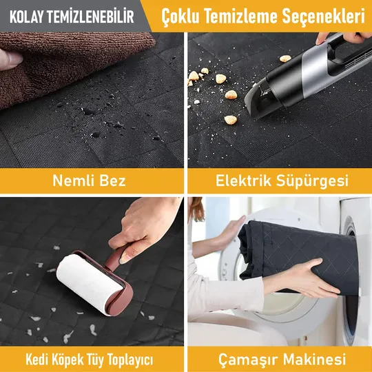 Haegs Araç Bagaj Örtüsü, Evcil Hayvan Köpek Bagaj Koruma Kılıfı - SUV, Sedan, Pickup Panelvan Bagaj Havuzu, Araba için Su Geçirmez Bagaj Koruyucu Kılıf Örtü Mat- Medium - Siyah
