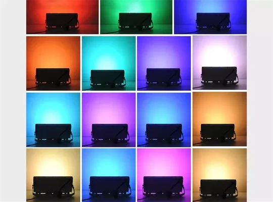 Kumandalı Led Projektör 100w Dış Mekan Reflektör Spot Led Dış Mekan Aydınlatma Paneli Kablolu