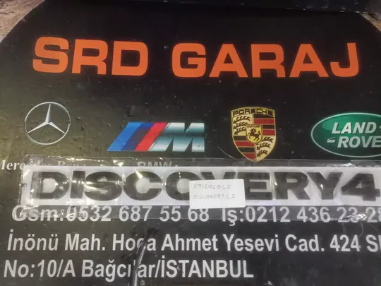 Land Rover Discovery 4 Kaput Yazısı Siyah